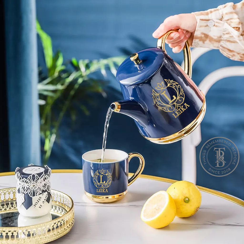 8pc Exquisite Tea Set with Tray