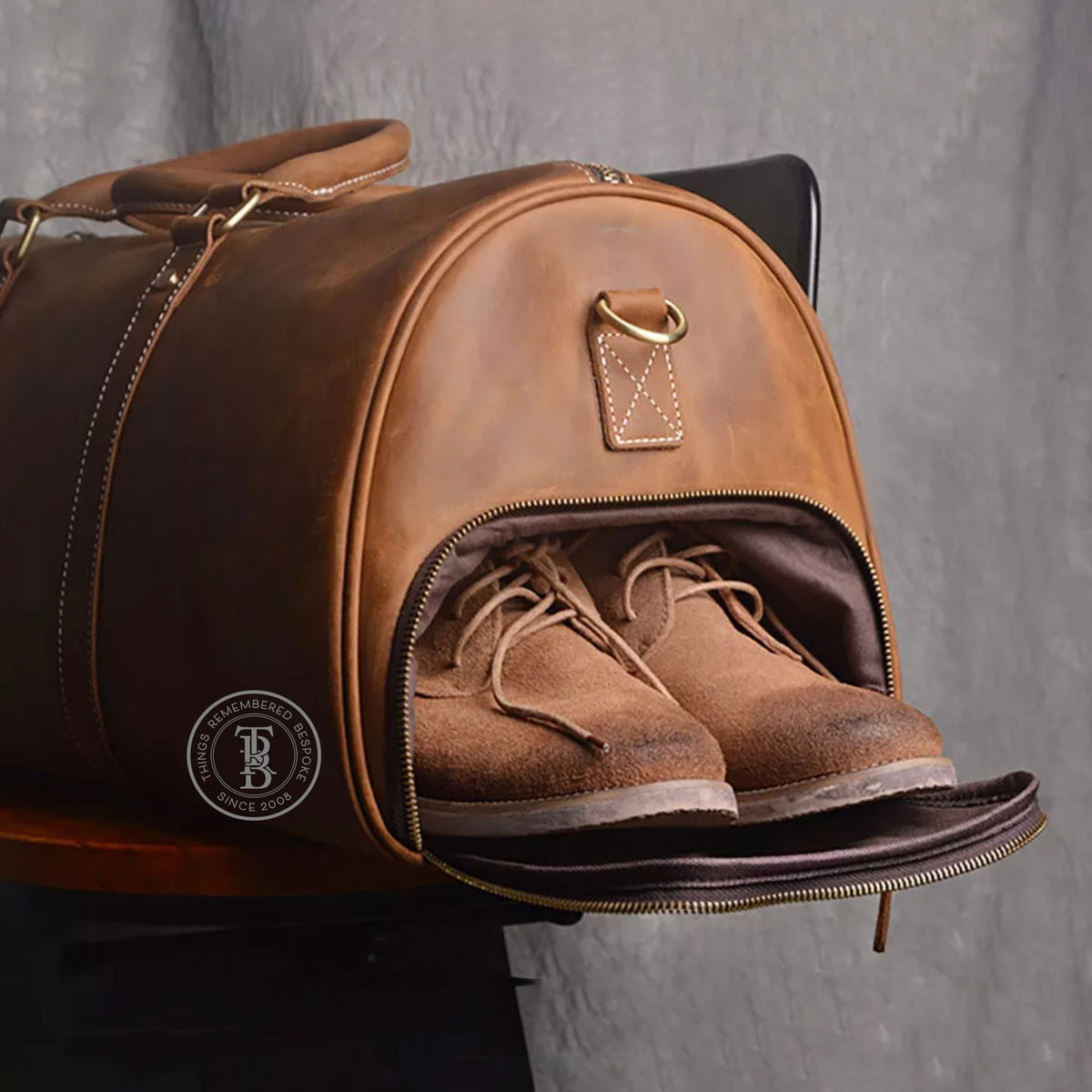 David Leather Weekender